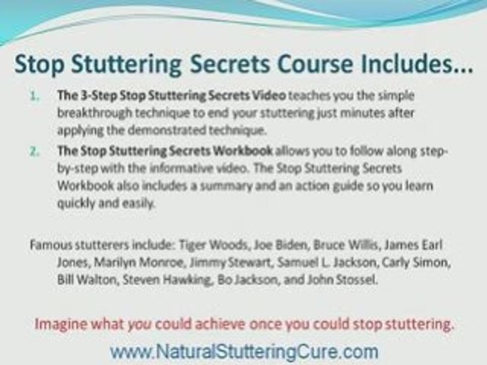 How To Stop Stuttering, Stuttering Therapy, Cure Stuttering