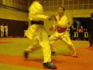 Amin en bleu 1er tour en open cadets