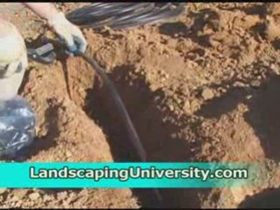 Installing Flex or Funny Pipe for an Irrigation System