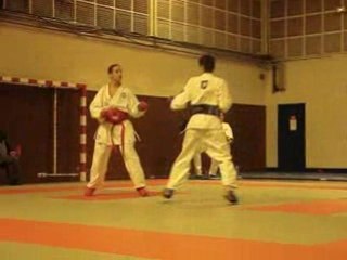 Amin en rouge 3 eme tour en open cadets