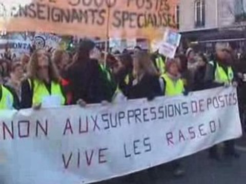 Sauvons les RASED - Manifestation du 29 janvier à Paris