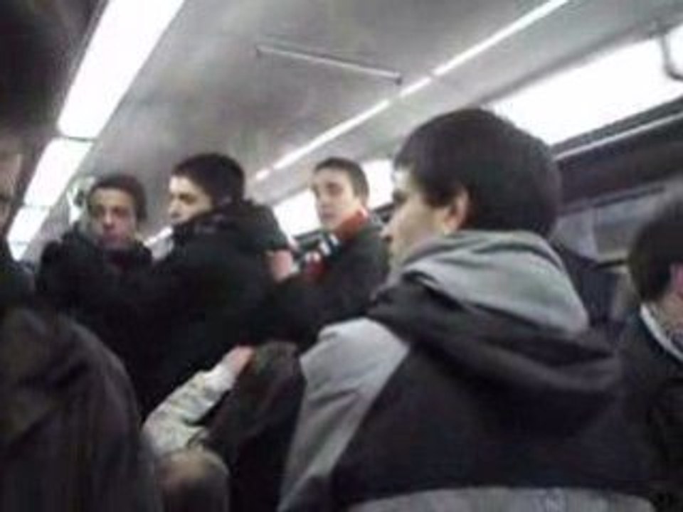 PSG CAEN métro ambiance parti 2