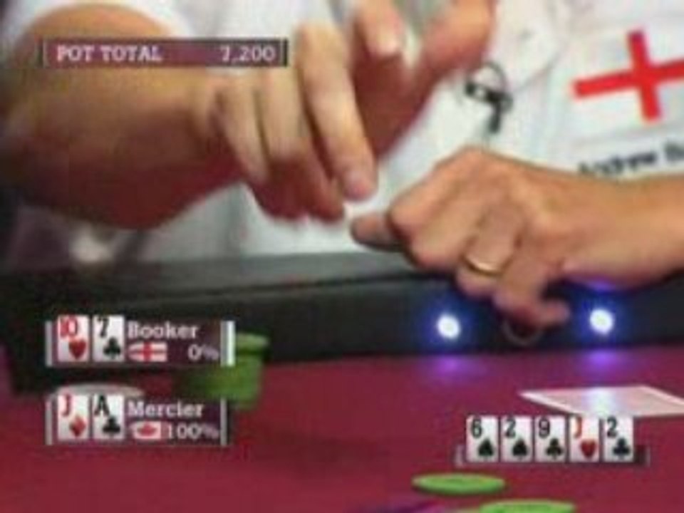World Cup Of Poker Isabelle Mercier slow plays Booker