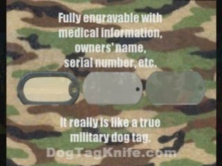 Custom Dog Tags - Last Ditch Survival Knife