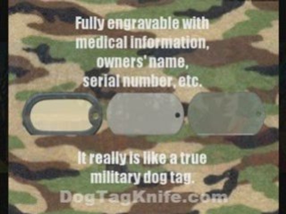Custom Dog Tags - Last Ditch Survival Knife