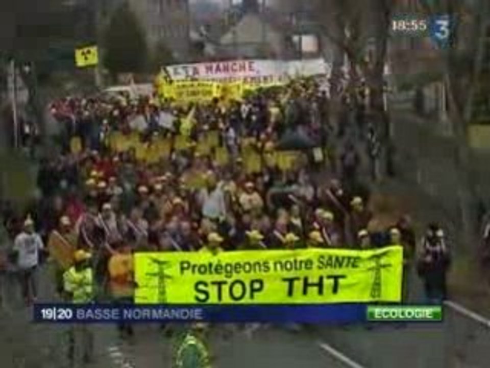 manifestation anti-THT à Mortain (50) samedi 31 janvier 2009