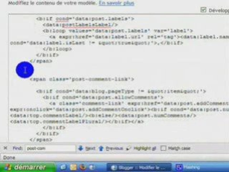Tutorial Blogger - ajouter un bouton de vote wikio