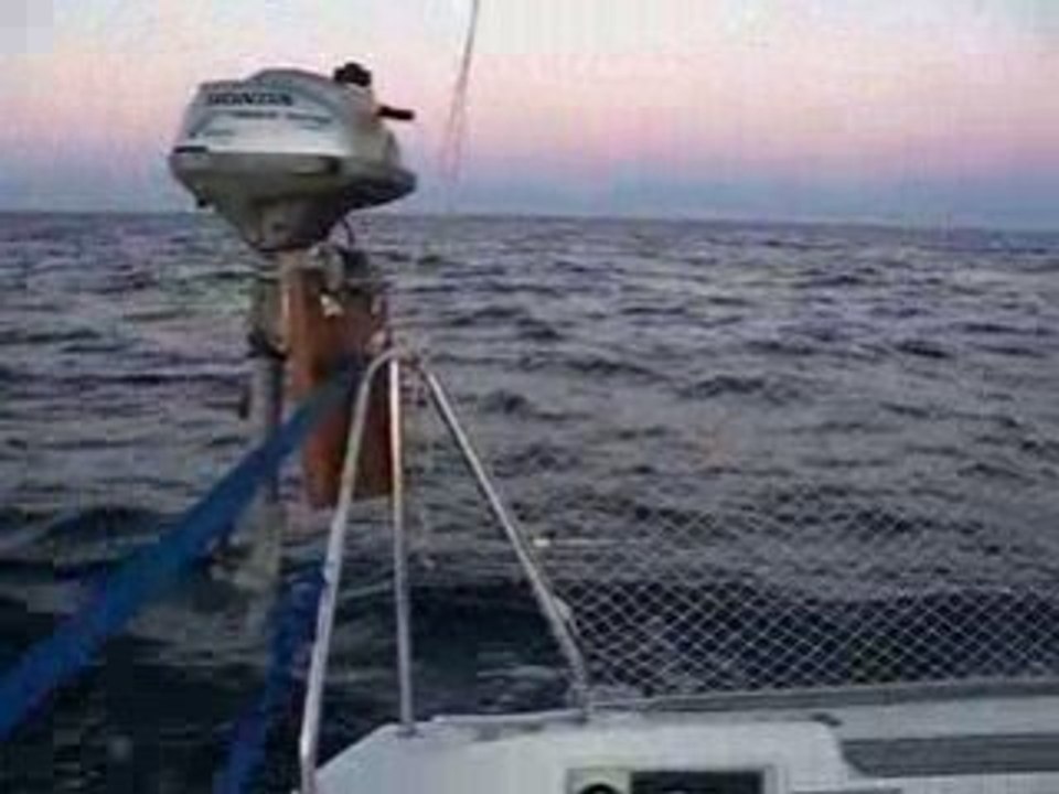 Début de traversée sur Appaloosa à louer au propriétaire sur www.locationvoilierlanguedoc.com