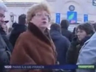 Reportage FR3 manifestation RER D