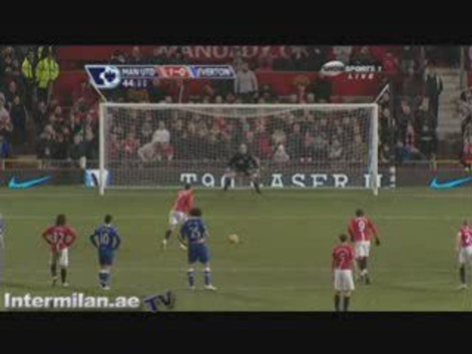 M.U vs Everton 1-0 (but de Cristiano Ronaldo) 31/01/09