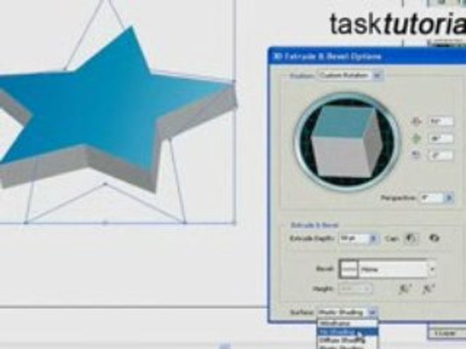 3D star in illustrator - Tutorial