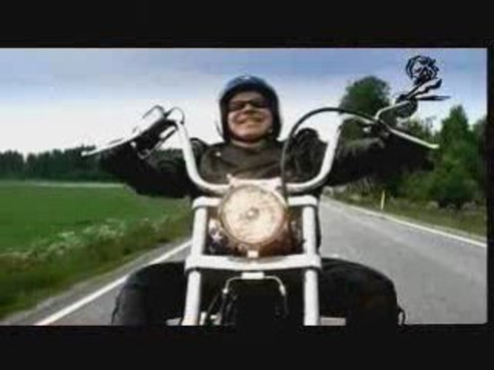 motard jusqu'au bout de la canne