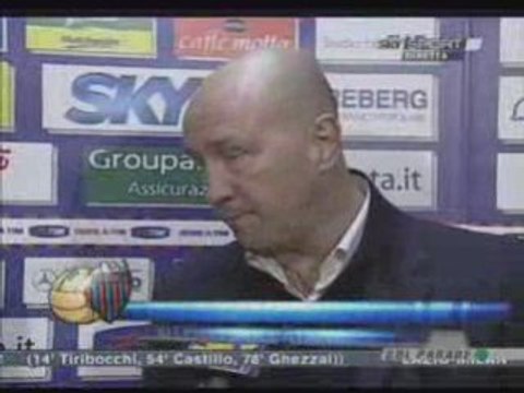 Atalanta-Catania(1-0) interviste a Zenga