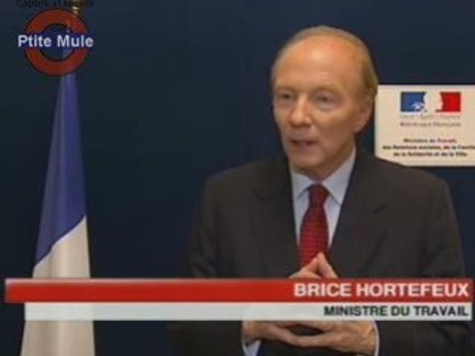 Grève : la réaction de B. Hortefeux
