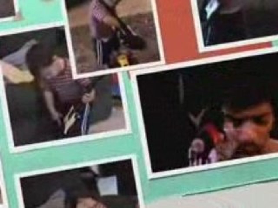 2 year old Playing Jimmy Hendricks All Along the Watch Tower