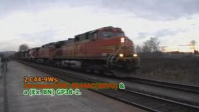 BNSF #4377 W/ a Ferromex Unit & #4175 Both @ Kelso