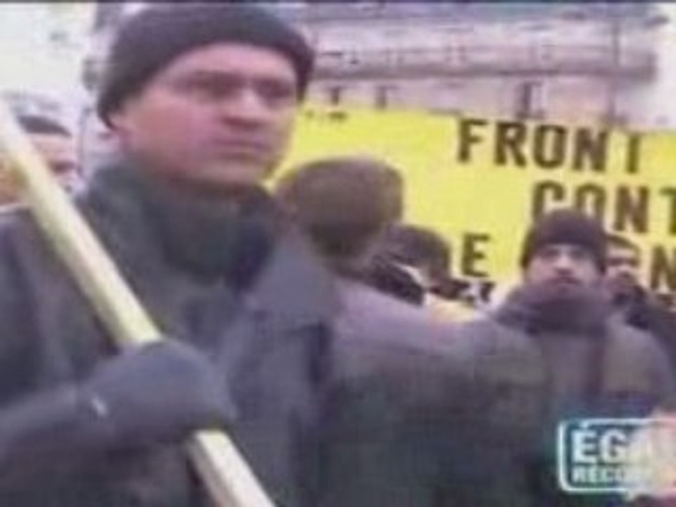 Attaque sioniste et gauchiste contre des pro-palestiniens