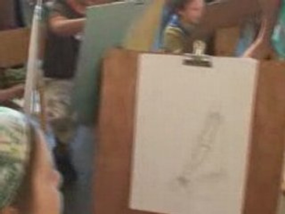 Dessin enfants 2 crayons