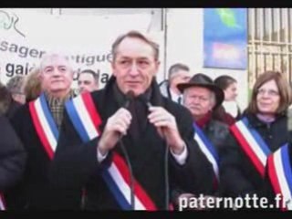 Y.PATERNOTTE lors de la manifestation du 31 janvier 2009