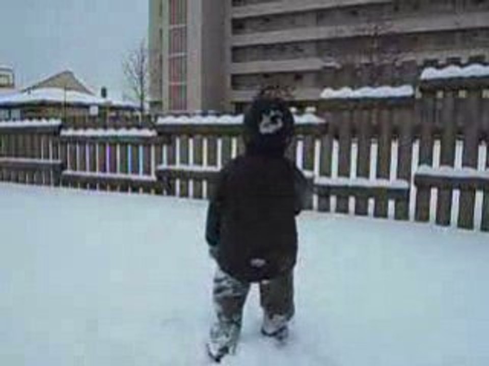 Echauffement dans la neige! :-)