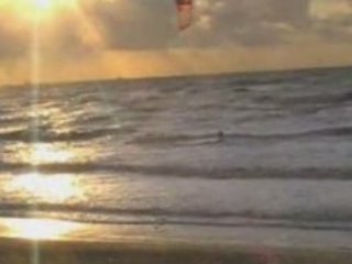Jasper de Kloet Kiteboarding at Noordwijk Beach Autumn 2008