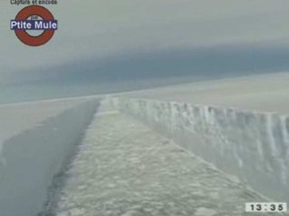 Fracture dans l'antarctique