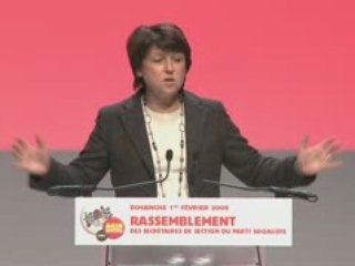 Martine Aubry : rassemblement des secrétaires de section