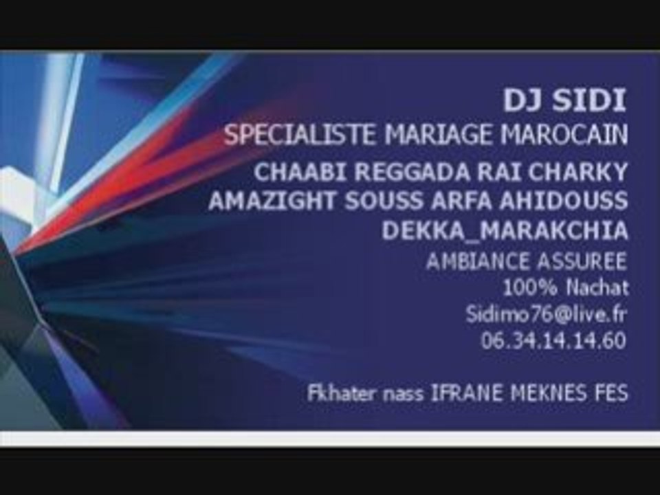 Dj sidi fkhater nass IFRANE MEKNES o FES
