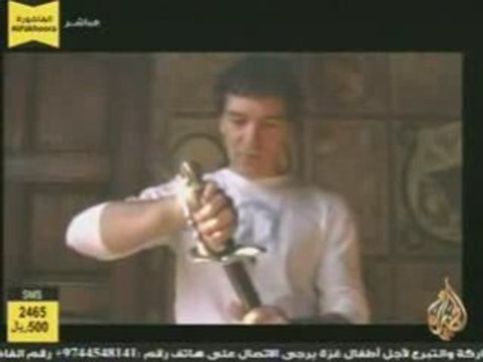 Antonio Banderas, l'épée Zorro pour Gaza