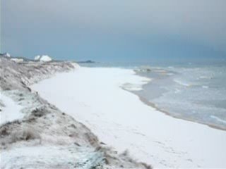 plage de cleder + neige !! 03-02-2009