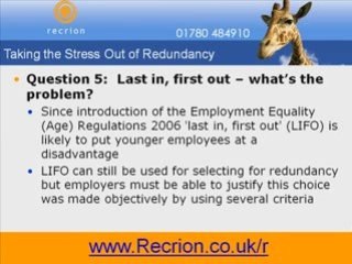 Of Redundancy Selection - Get Free Video Now!