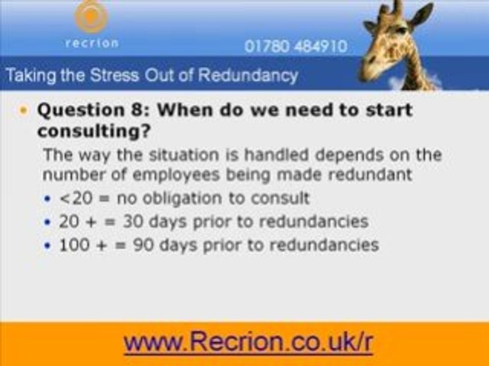 Redundancy Consultancy Period - Get Free Video Now!