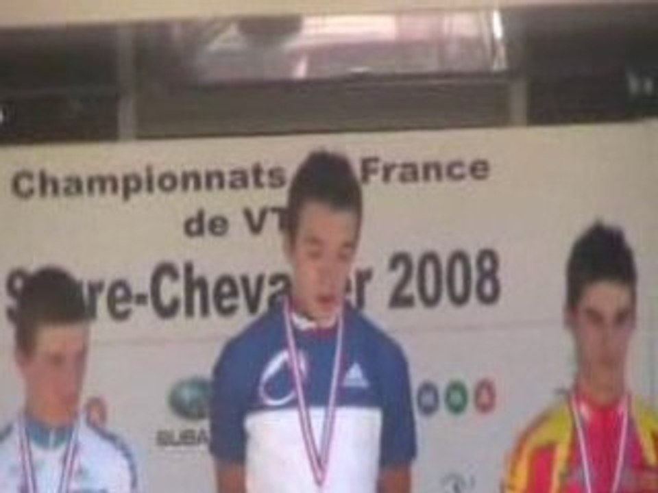 Podium Championnat de France cadet 2008