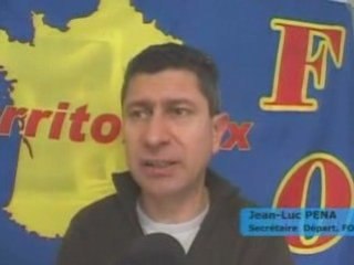 NIMES LA POLICE EN GREVE