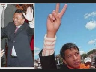 ANDRY RAJOELINA 02/02/09  demande la démission du président