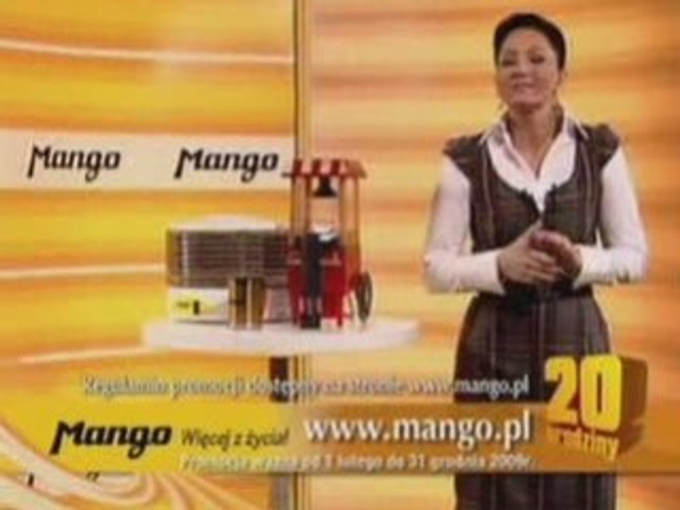 Mango 20 lat agnieszka rylik 2009 reklama