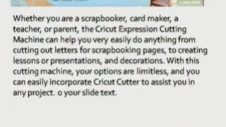 Cricut Expression Try For $33.00 Cutting Machine Bundle