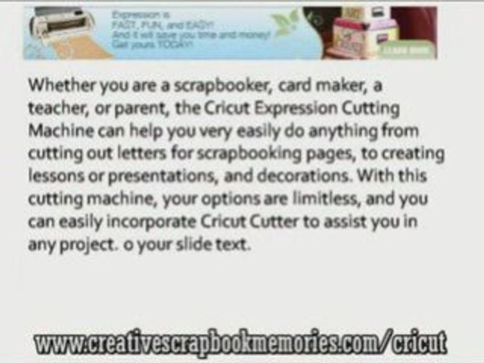 Cricut Expression Try For $33.00 Cutting Machine Bundle