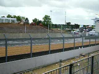 Circuit Bugati sous la pluie