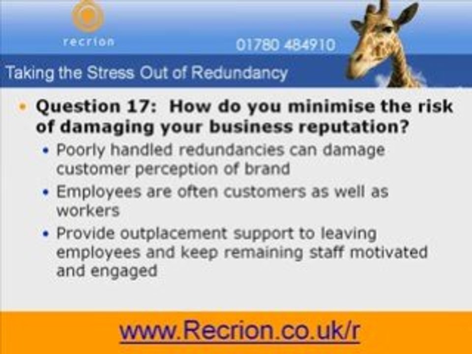 Selection Process For Redundancy - Receive Free Video Now!