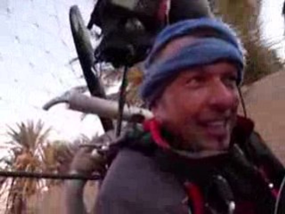 Moto-taxi pour paramoteur à Palmyre Syrie