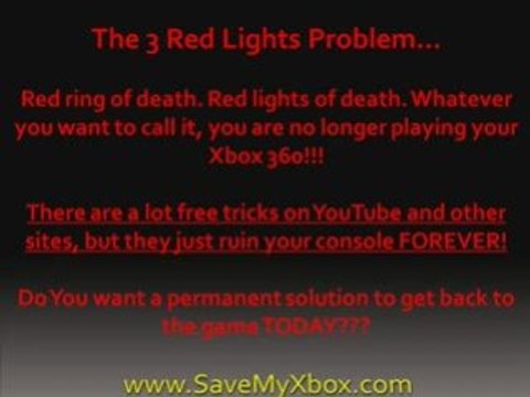Xbox 360 3 Red Light Fix - Red Rings of Death Error Easy Fix