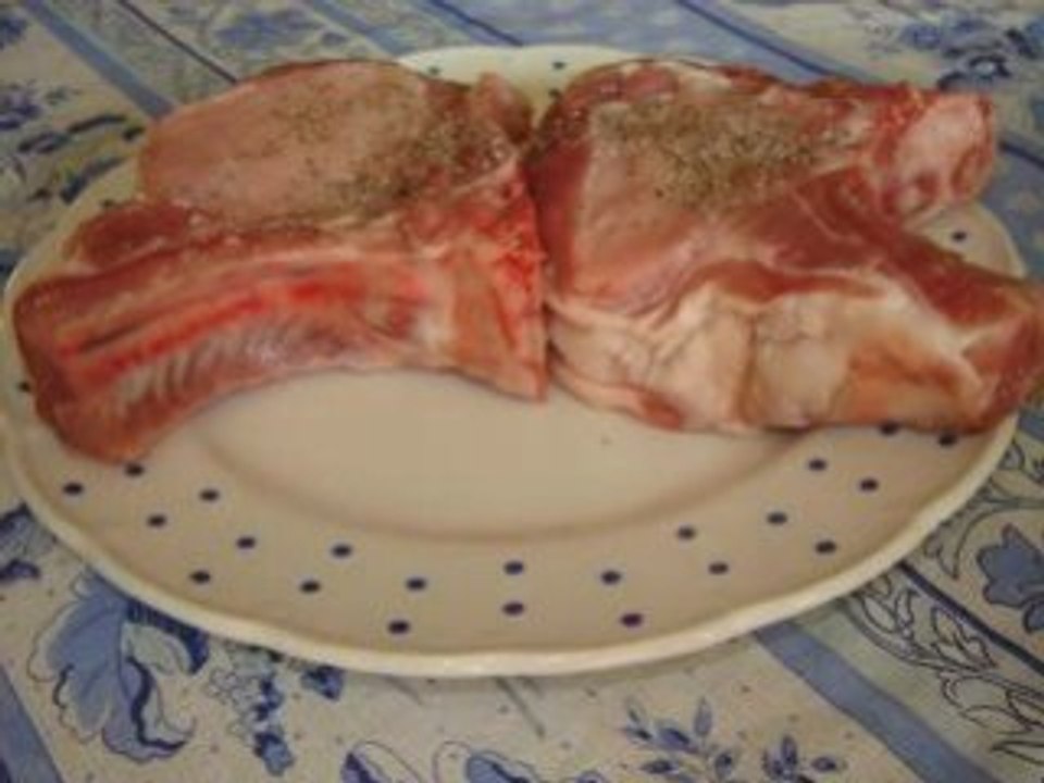 Cotes de porc cross en blackwell.
