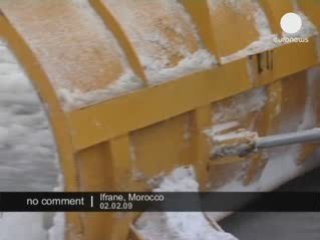 Le Maroc sous la neige