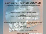 Rachid Haddach Annonce Conference