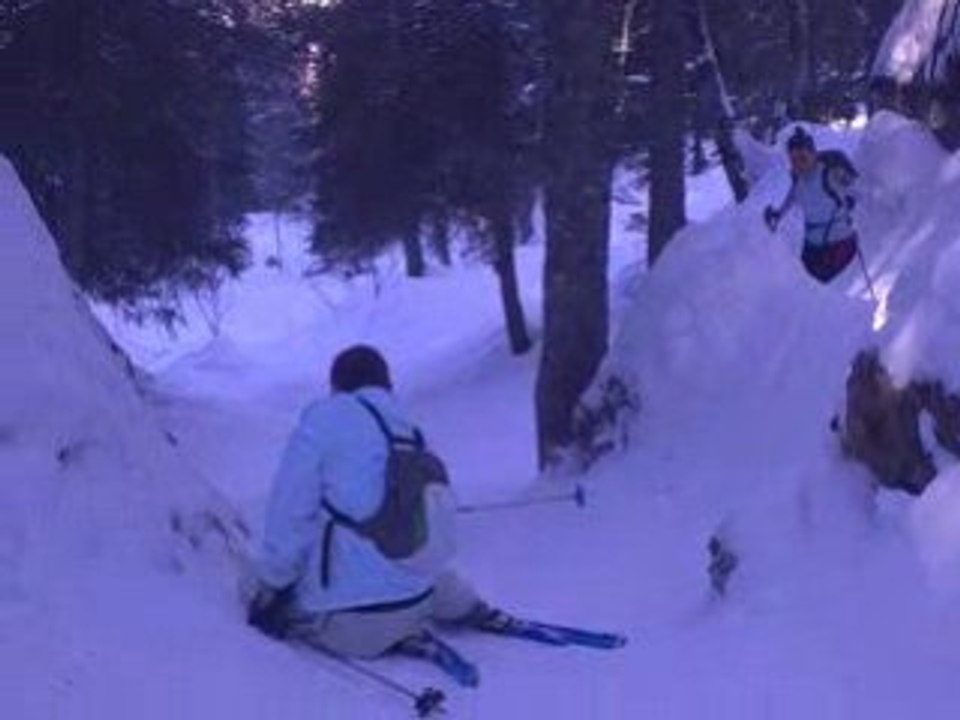 Jo galère en ski dans la forêt des Rousses !