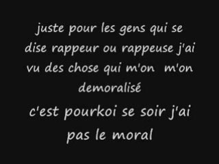 ce soir jai pas le moral