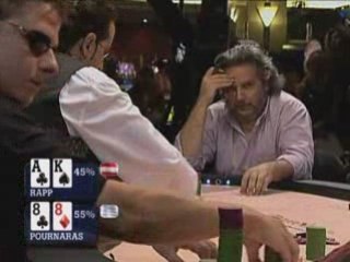 Poker EPT 1 Barcelona Pournaras_doubles_up_vs_Rapp