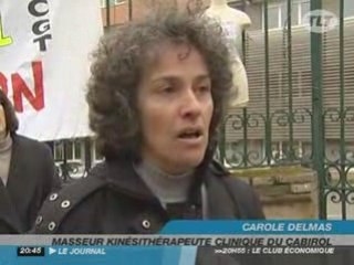 Colomiers : Grève des Kinés à la clinique du Cabirol