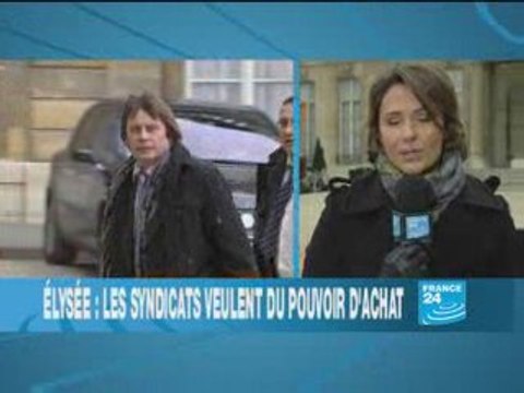 Elysée: les syndicats veulent du pouvoir d'achat